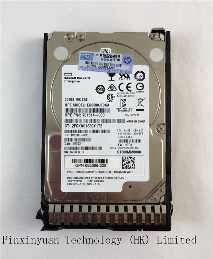HP 653955-001 300GB 6G SAS 2.5" Gen8 652566-001 693559-001 hard drive w tray HDD