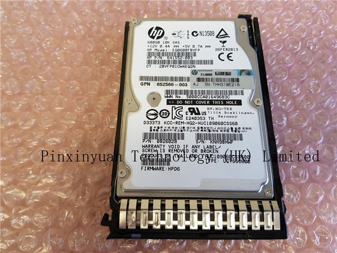 HP 652583-B21 653957-001 600GB 6G SAS 10K rpm SFF 2.5" SC Enterprise HDD G8 G9