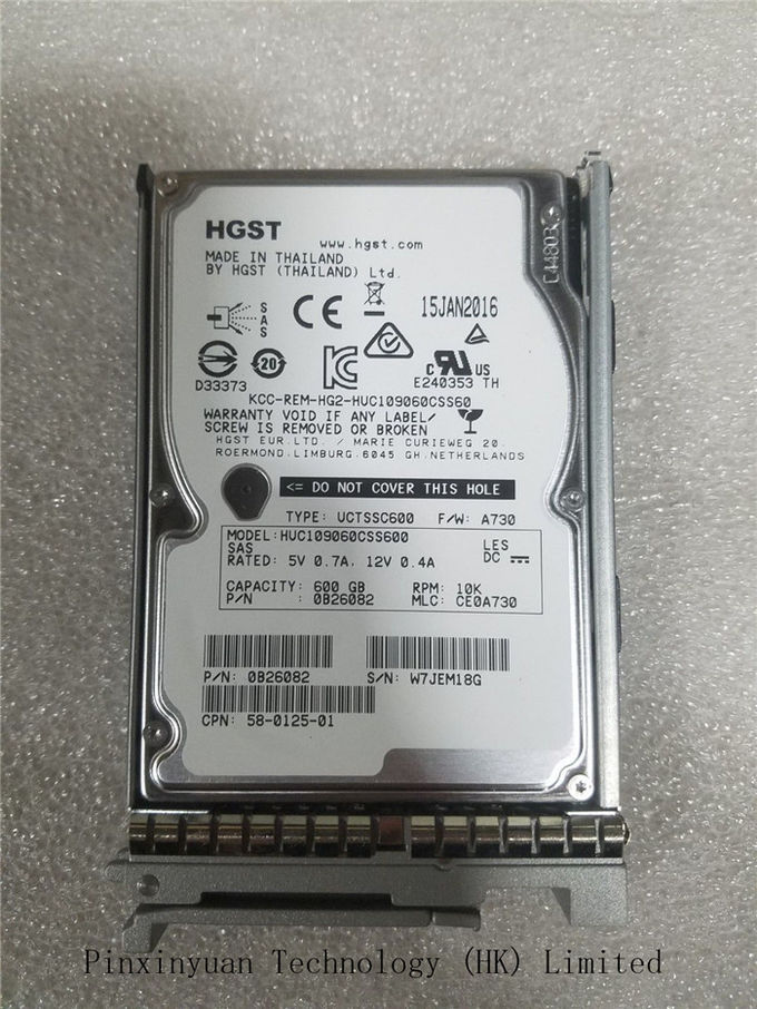 A03-D600GA2 Server Hard Disk Drive HGST HUC109060CSS600 , Enterprise Sas Drives 600GB 10K 6Gb/s 64MB