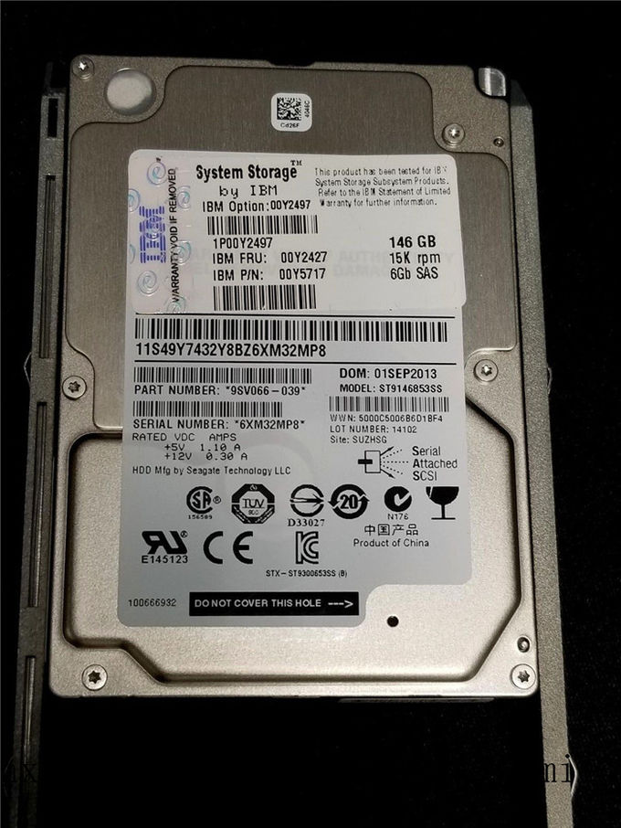 00Y2497 00Y2427 146GB 15K SAS V3500 V3700 Ensure New in Box Promised to Send in 24 Hours