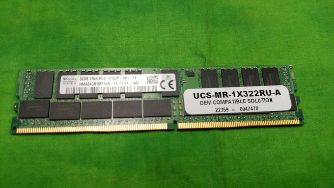 DDR4 2133MHz 2RX4 RDIMM PC4 17000 ECC Memory 32GB 1.2V AMY Cisco UCS-MR-1X322RU-A