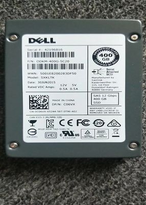 DELL Server Ssd Drives ,  Server Ssd Hdd  PN ODKM-400G-5C20 Serial# 42196816 supplier