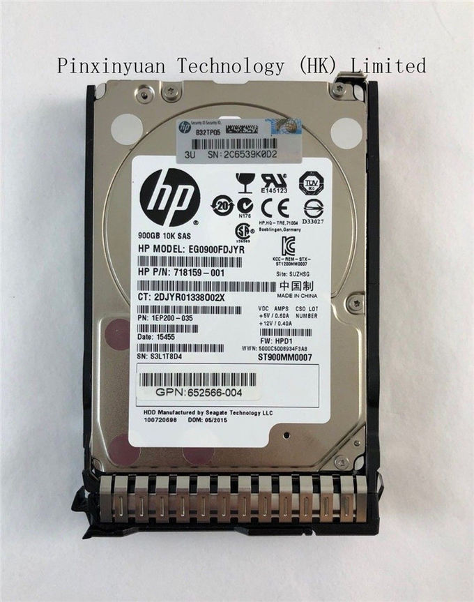 HPE 652589-B21 900GB 10K 6G SAS 2.5" SFF ENT HDD SC 653971-001 WITH TRAY/CADDY