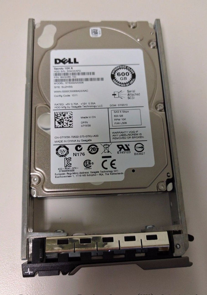 Dell Server Hard Disk Drive , 10k sata hard drive  600GB 10K 6Gb/s  7YX58 ST600MM0006