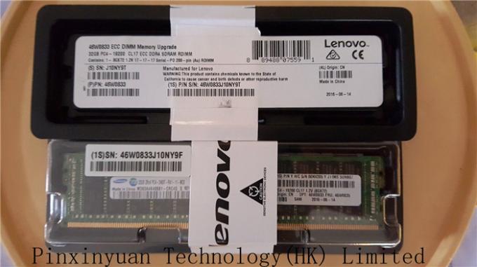32GB Server Ddr4 Ram  46W0833 (2Rx4, 1.2V) PC4-19200 CL17 2400MHz LP RDIMM CC