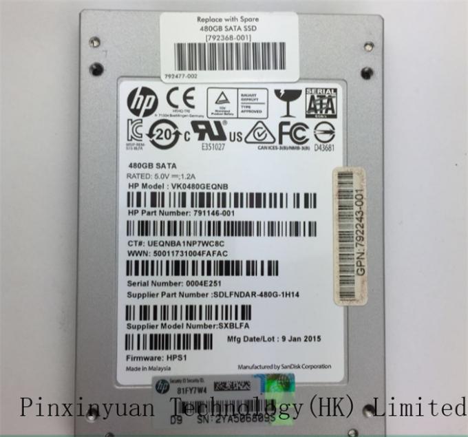 792241-B21 791146-001 6g Hp Ssd Server Hard Drives  Ve Sc 480gb  High Efficiency