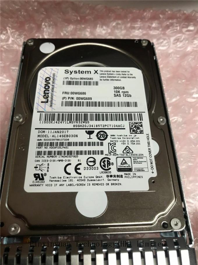 00WG685 IBM - LENOVO /IBM 300GB Server Hard Disk Drive , 10K Server Sas Hdd  12GBps G3HS HARDDRIVE 00WG686 00WG689