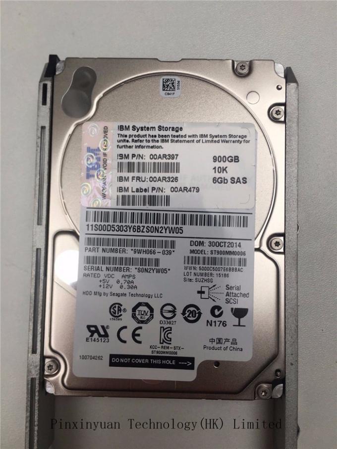 900GB 6Gbs SAS Solid State Server Hard Drive  10K RPM  IBM STORWIZE V7000 Gen2 PN 00AR326